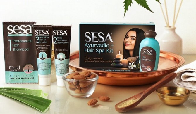 Sesa ayurvedic hair spa kit